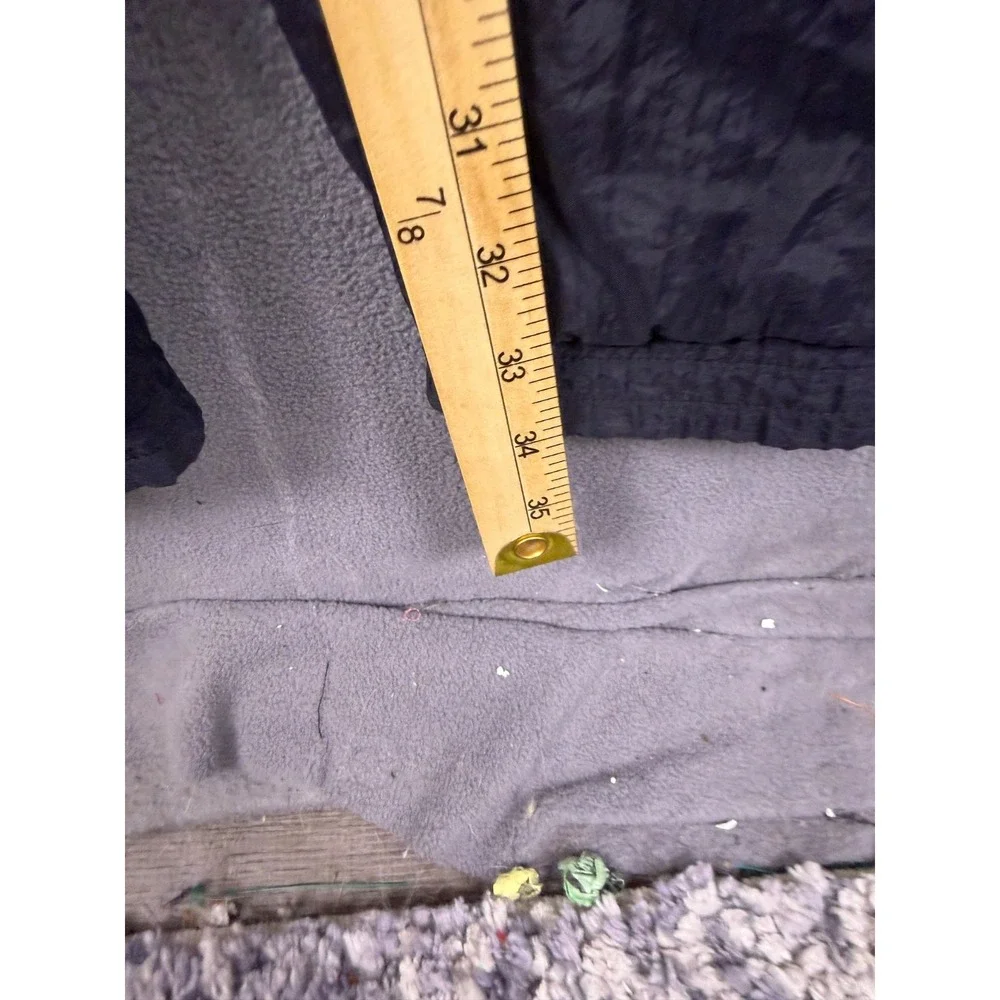 Adidas Track Pants Mens XL Black 3 Stripe‎ Nylon Zip Ankle Vintage 90's